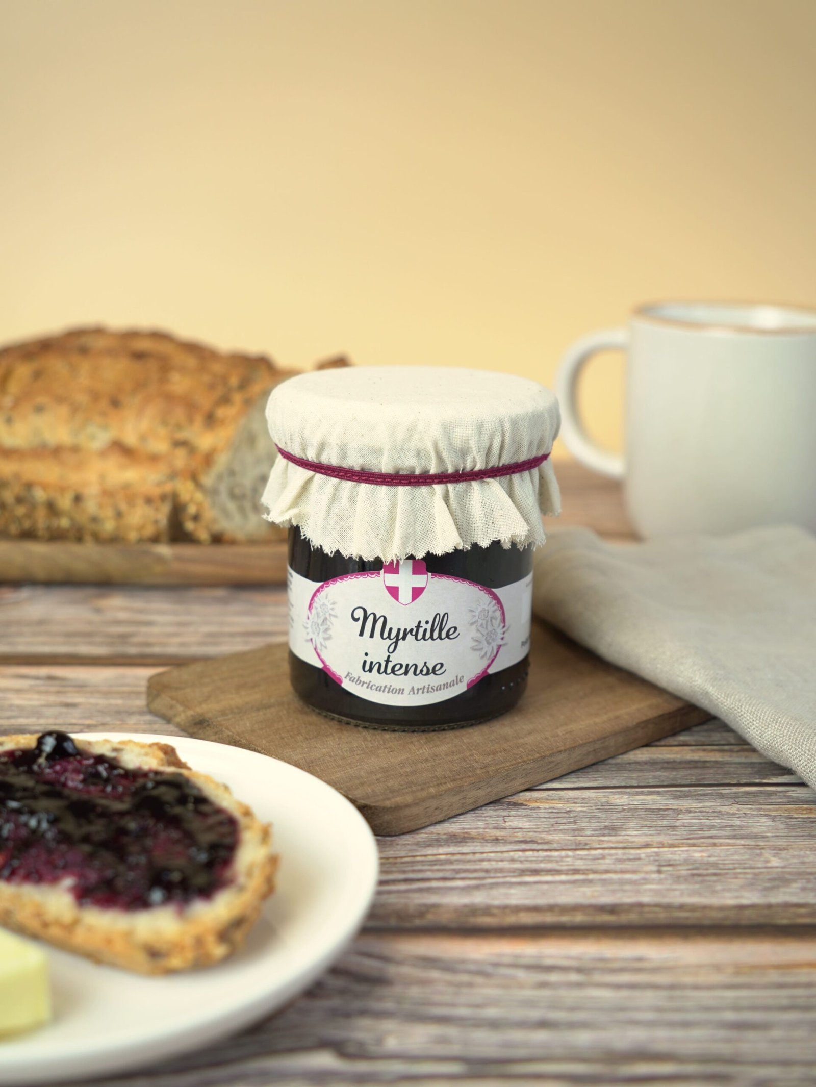 Préparation de fruit myrtille petit déjeuner